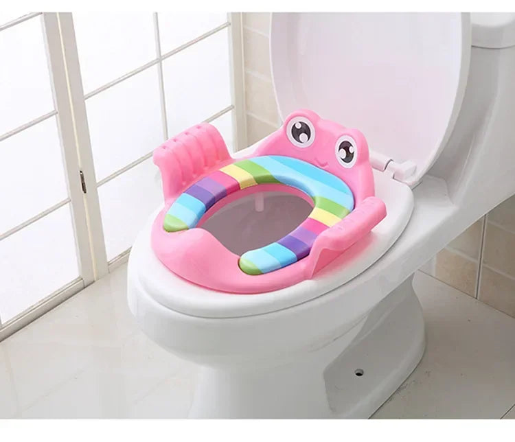 Baby Toilet Seat Child Safety Seat Child with Hand-held Toilet Seat Outdoor Travel Training Baby Toilet Cushion