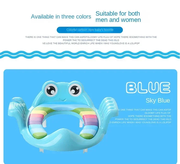 Baby Toilet Seat Child Safety Seat Child with Hand-held Toilet Seat Outdoor Travel Training Baby Toilet Cushion