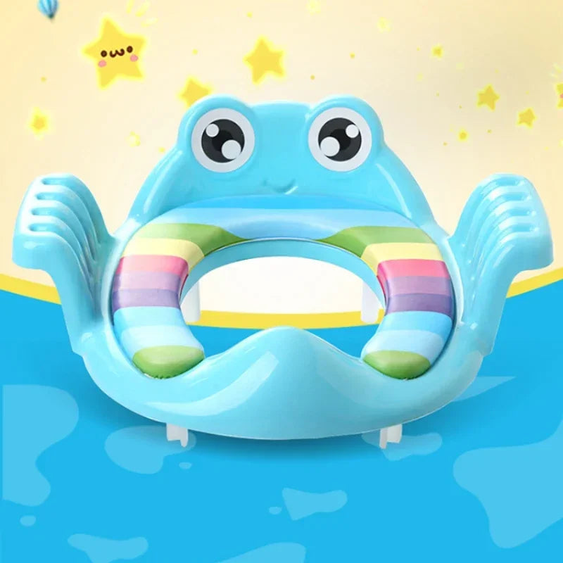 Baby Toilet Seat Child Safety Seat Child with Hand-held Toilet Seat Outdoor Travel Training Baby Toilet Cushion