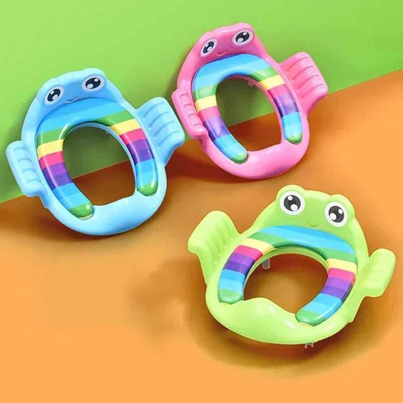Baby Toilet Seat Child Safety Seat Child with Hand-held Toilet Seat Outdoor Travel Training Baby Toilet Cushion