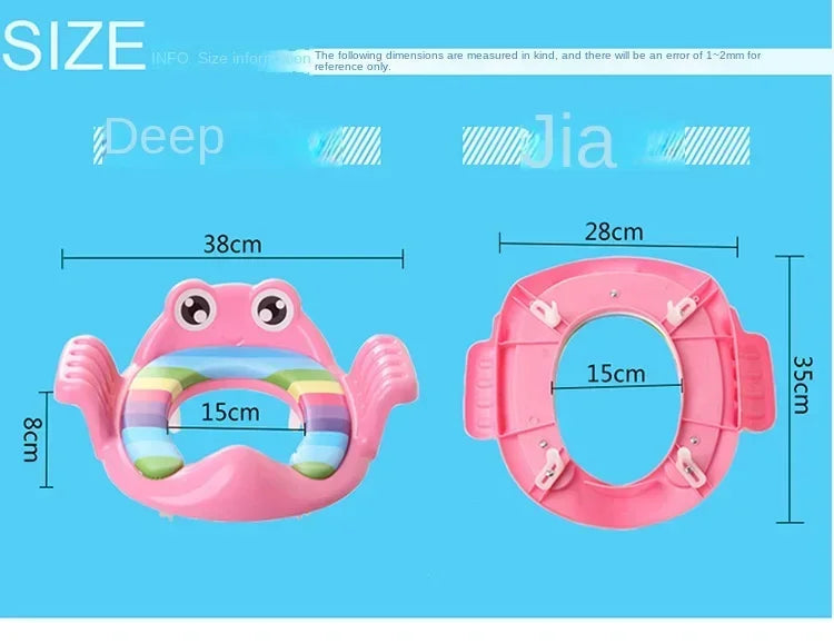 Baby Toilet Seat Child Safety Seat Child with Hand-held Toilet Seat Outdoor Travel Training Baby Toilet Cushion