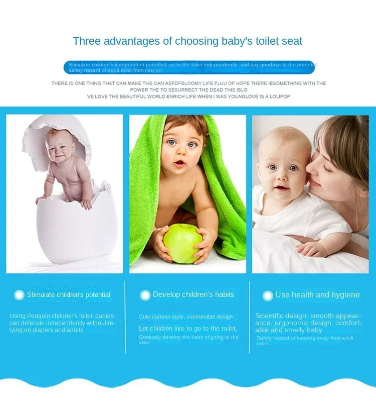 Baby Toilet Seat Child Safety Seat Child with Hand-held Toilet Seat Outdoor Travel Training Baby Toilet Cushion