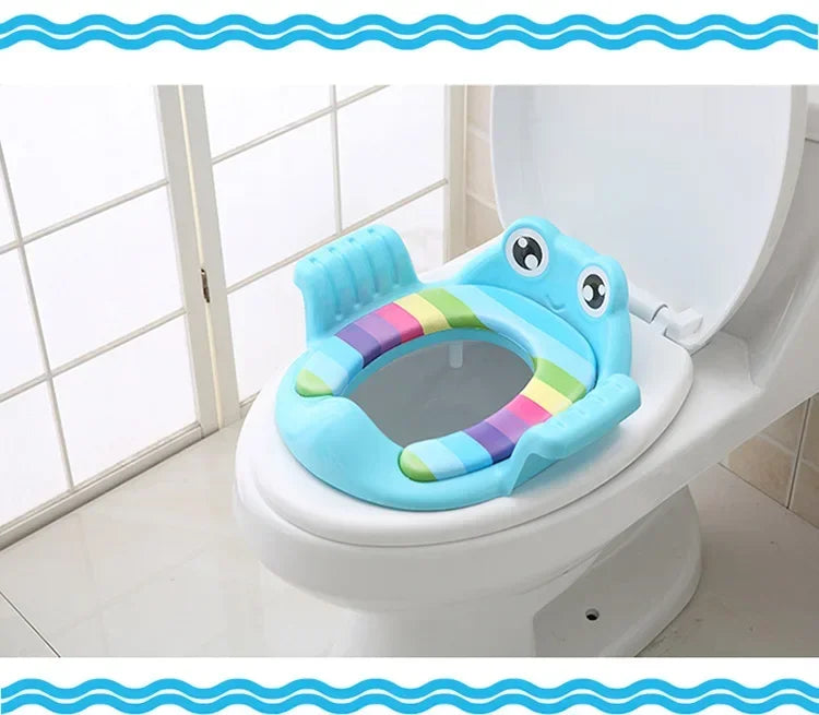 Baby Toilet Seat Child Safety Seat Child with Hand-held Toilet Seat Outdoor Travel Training Baby Toilet Cushion