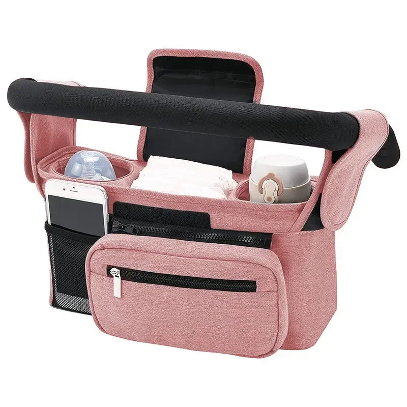 Baby Stroller Storage Large Capacity Travel Hanging Bag Mummy Bag Phone Bottle Holder Pram Diaper Bags Baby Stroller Accessories